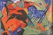 Two Horses (mk34) Franz Marc